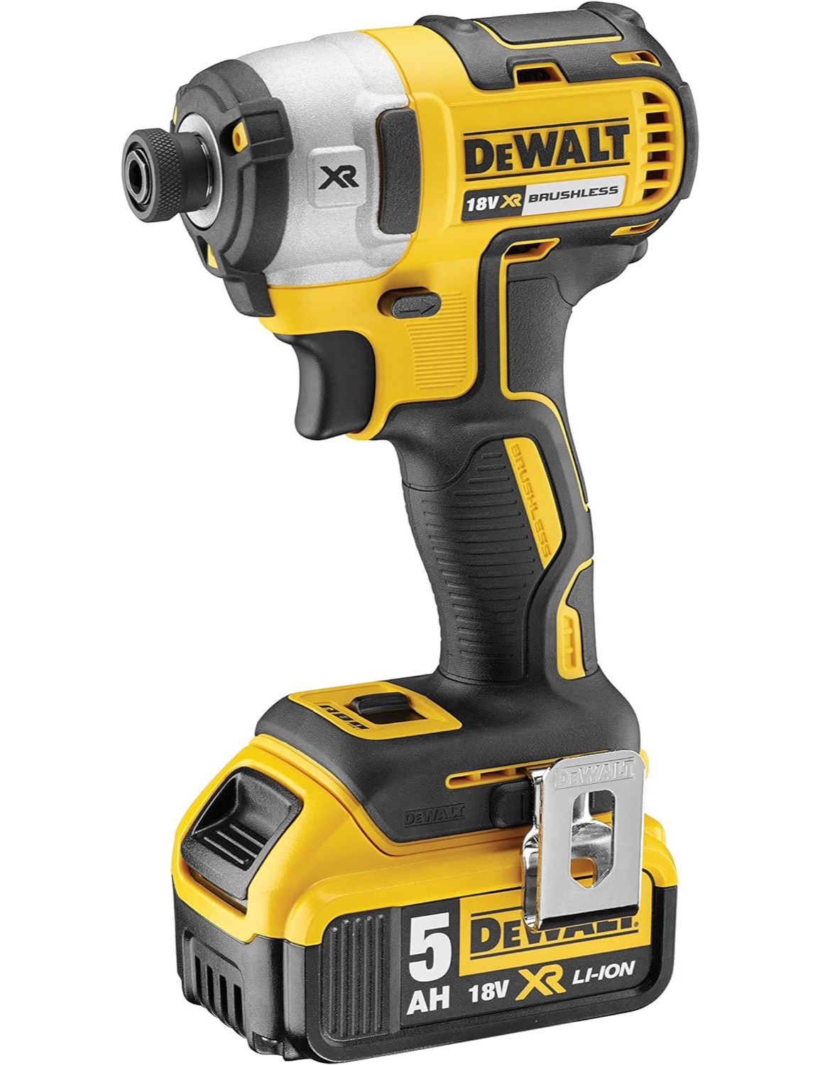 Kit Taladro de Impacto y Llave de Impacto Inalambrico 20V MAX* XR con 2 Baterias Ion-Litio y Cargador Incluido DCK287D1M1