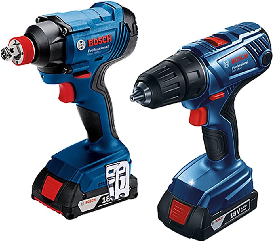 Kit Rotomartillo GSB 180-LI + Pistola GDX 180 LI, 2 Baterías y Cargador 18V