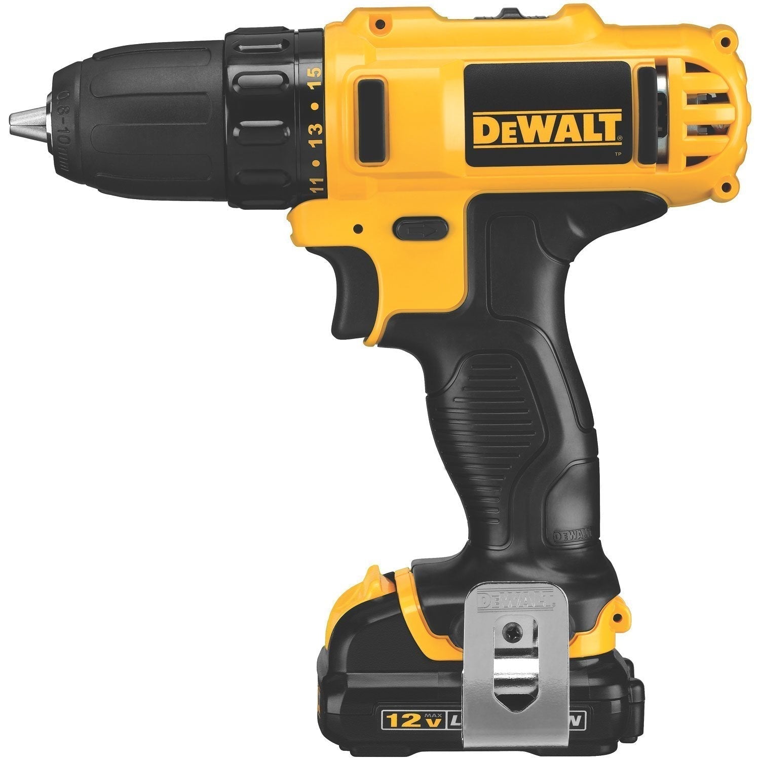 Kit Taladro Atornillador con Llave de Impacto Inalámbrico Cargador y Bateria de Ion-Litio 20V MAX* 1.3Ah DCK240C2