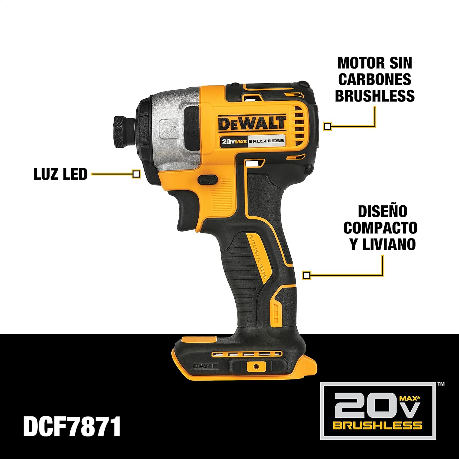 Kit Atornillador de Impacto y Rotomartillo con 2 Baterias Ion-Litio 20V MAX* XR y Cargador Incluido