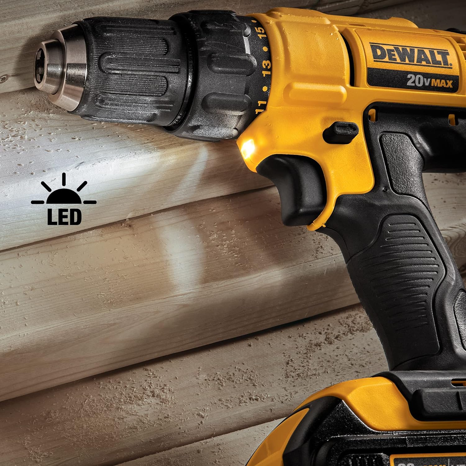 Kit Taladro Atornillador con Llave de Impacto Inalámbrico Cargador y Bateria de Ion-Litio 20V MAX* 1.3Ah DCK240C2