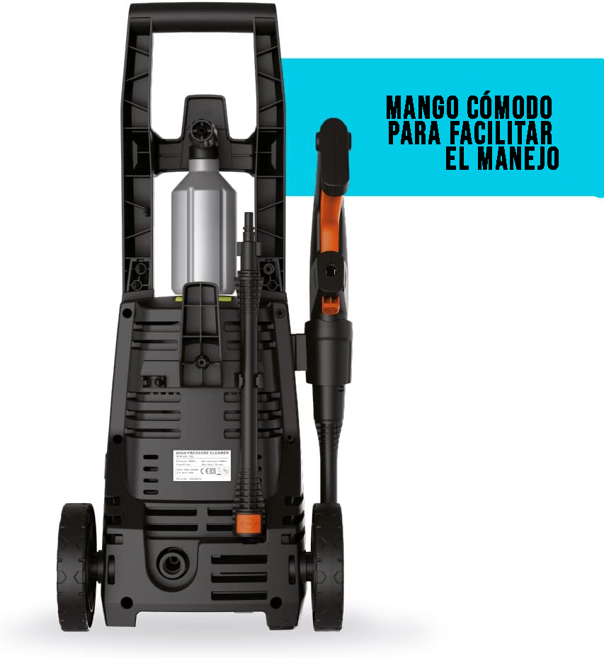 Lavadora de Alta Presión 1512 PSI con 1400W 220V con Manguera de 3m y Función de Autoaspirado