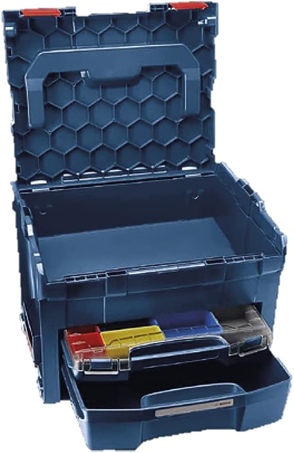 Maletín de Transporte Bosch LS-BOXX 306 con dos cajones, Azul, Grande.