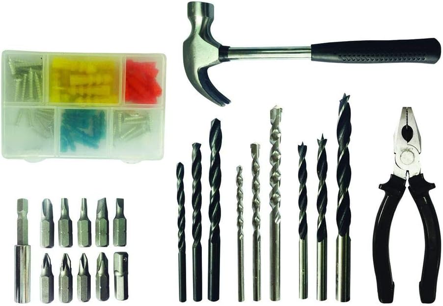 Kit Taladro de Impacto 1/2" (13mm) 550W VVR con 82 Accesorios + Maletín