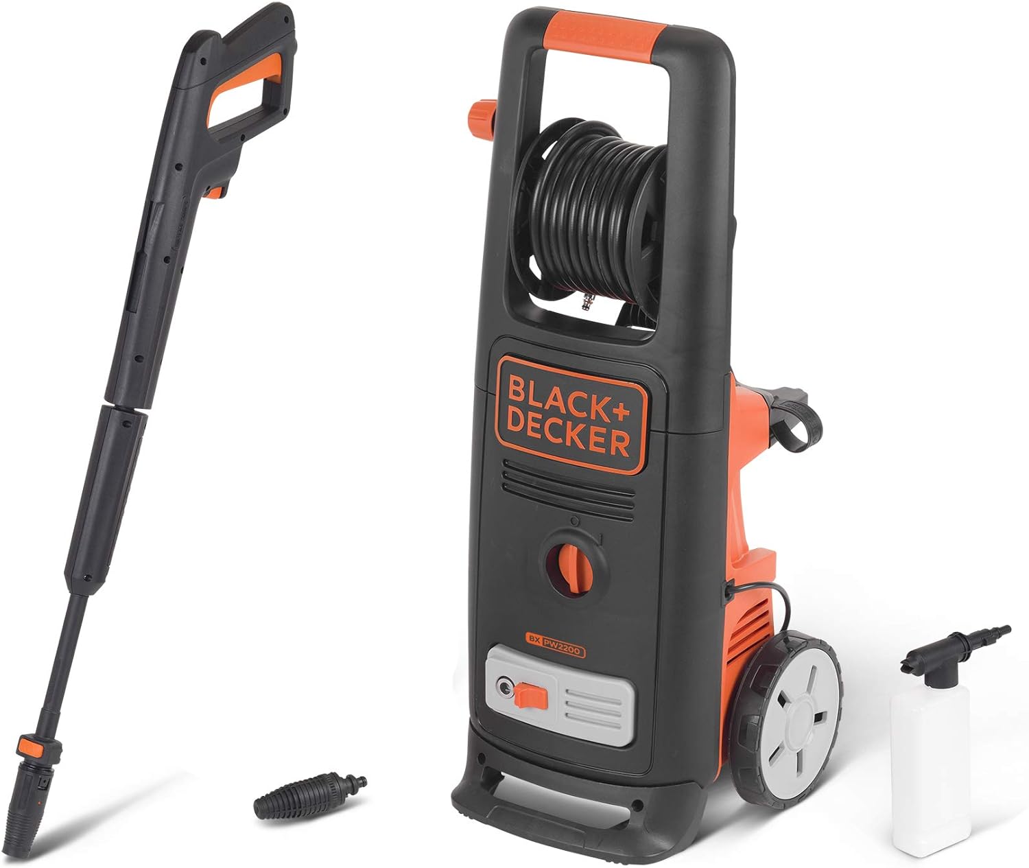 Hidrolimpiadora de alta presión con Limpiador de terrazas Deluxe y cepillo fijo BXPW2000PE, Deluxe (2000 W, 140 bar, 440 l/h)