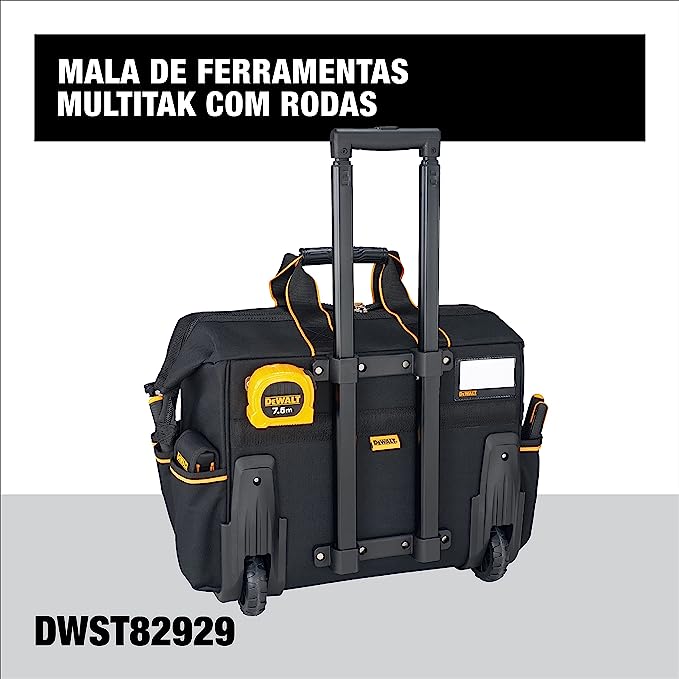 Maleta de herramientas multitarea con ruedas y 63 compartimentos.